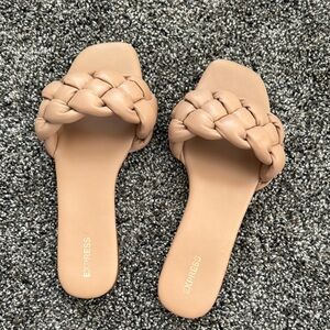 Express Braided Faux Leather Sandals